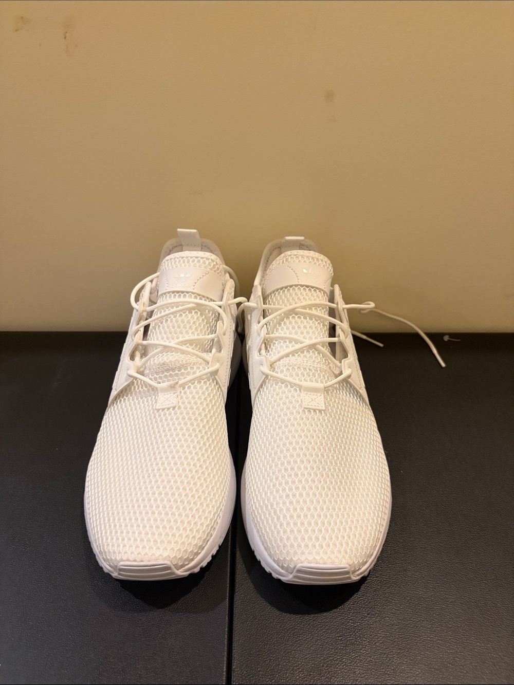 adidas Men's White Mesh Lace-Up Sneakers